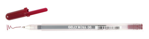 Gelly Roll Pens, Medium, Burgundy