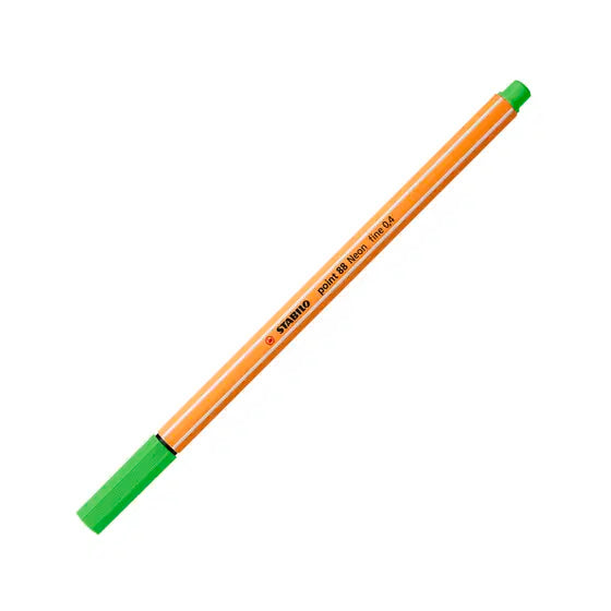 Stabilo Point 88 Fineliner, Neon Green