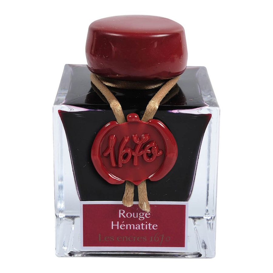 Jacques Herbin "1670" Anniversary Ink, Rouge Hematite, 50ml