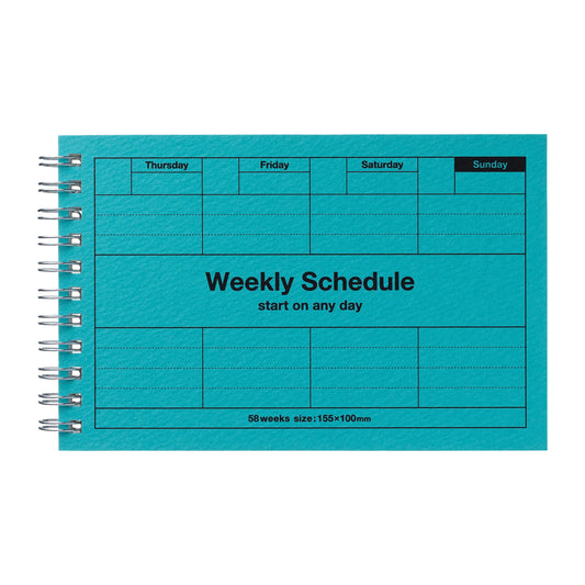 Dayfree Weekly Schedule, Turquoise