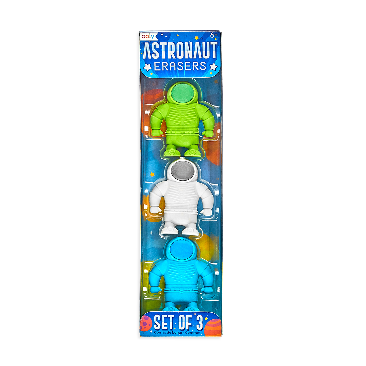 Astronaut Erasers (Pack of 3)