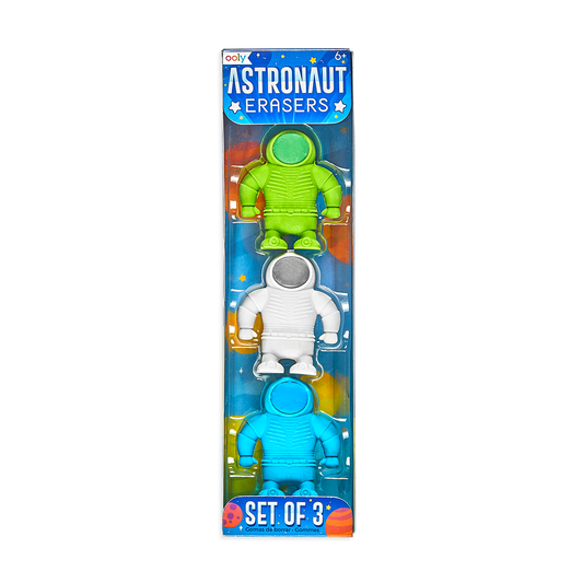 Astronaut Erasers (Pack of 3)