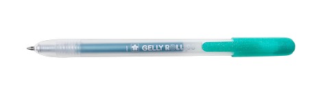 Gelly Roll Pens, Retractable, Metallic, Green