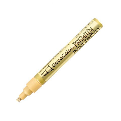 DecoColor Premium Metallic Paint Marker, Gold Chisel Tip