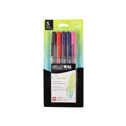 Gelly Roll Pens, Classic, Fine, Set of 5