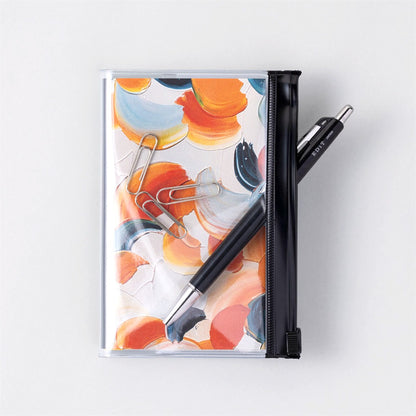 Grid Notebook by EDiT with PVC Cover, B7 size, Painting Cover Variant A by Yoshiki Okamura