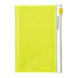 Grid Notebook by EDiT with PVC Cover, Neon Yellow