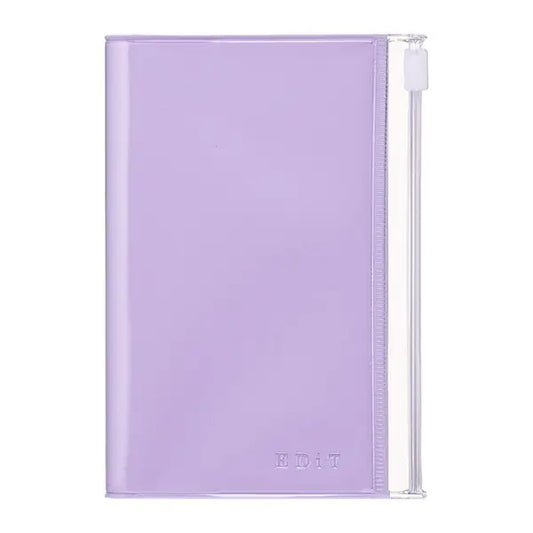 Grid Notebook by EDiT with PVC Cover, Lavender