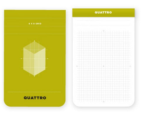 Quattro Grid Notepad 2.5"x3.5"