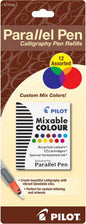 Parallel Pen Ink Cartridges, Pack of 12 Colors