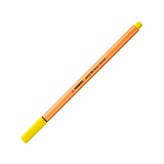Stabilo Point 88 Fineliner, Neon Yellow
