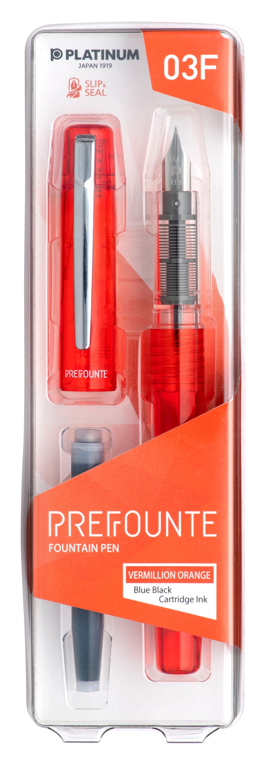 Prefounte Pen, 03, Vermillion Orange