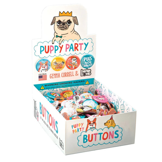 Puppy Party Buttons
