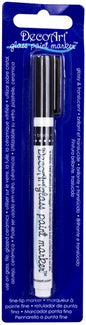 DecoArt Glass Paint Marker, Black, 1mm