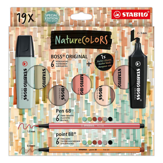 Stabilo BOSS Nature Colors Creative Set, Set of 19