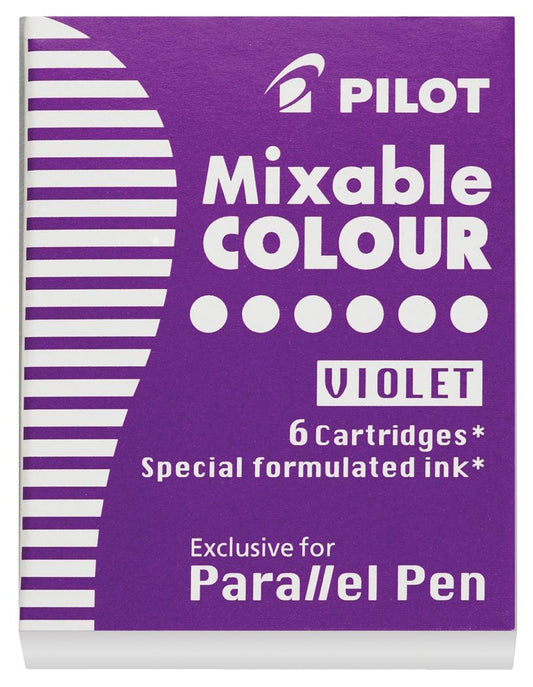 Pilot Parallel Pen Cartridges, pack of 6 Purple