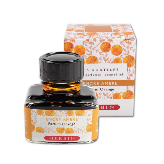 Herbin Scented Fountain Pen Ink, Ambre, Orange