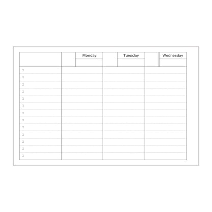 Dayfree Weekly Schedule, Black