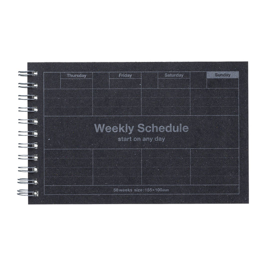 Dayfree Weekly Schedule, Black