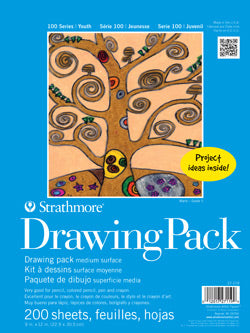 100 Series White Drawing Paper Bulk Pack 200 Sheets 9x12