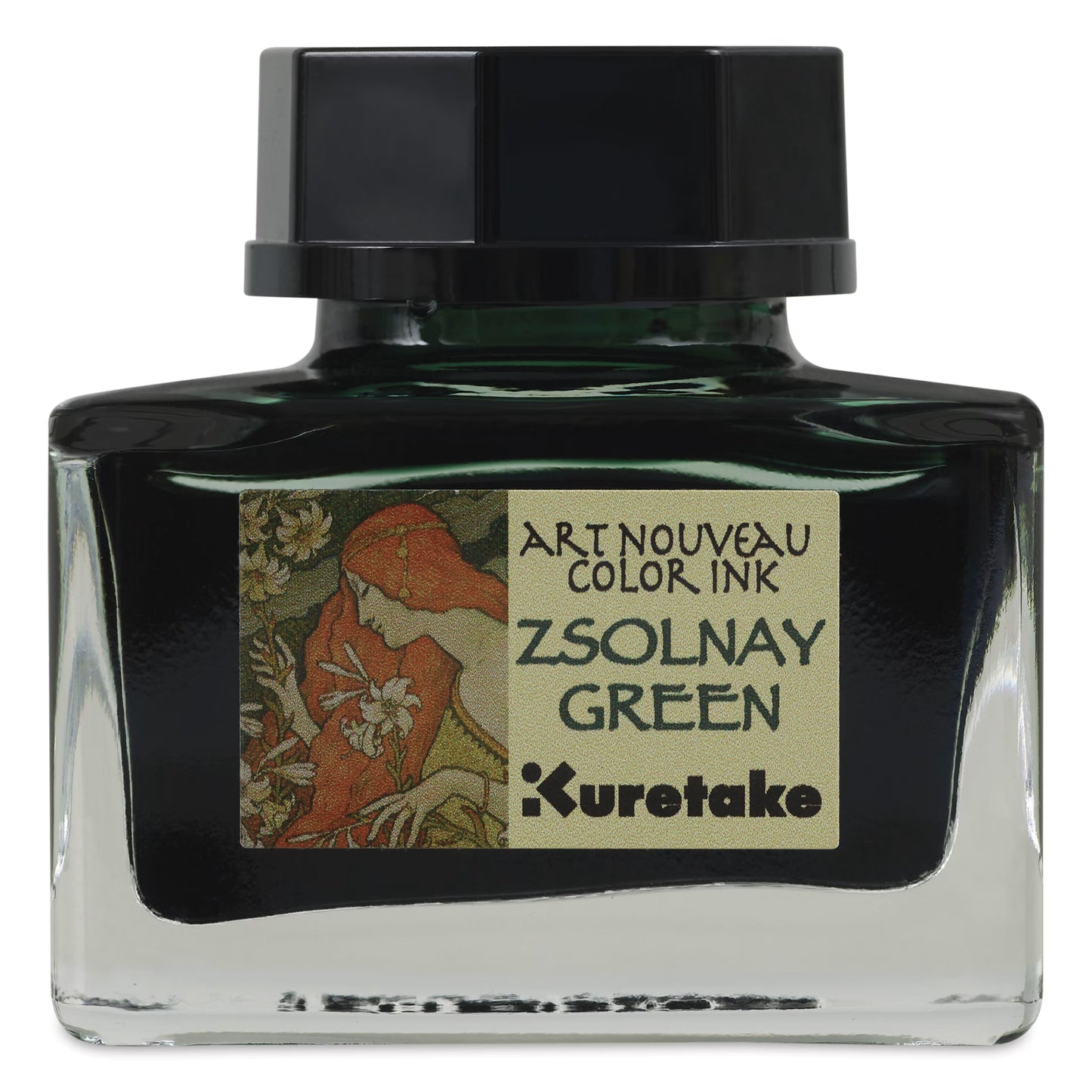 Kuretake Art Nouveau Ink, Zsolnay Green
