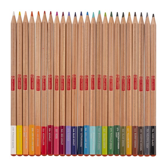 Crafter's Closet Artist Quality Colored Pencils, Pre-Sharpened, 24 Colors