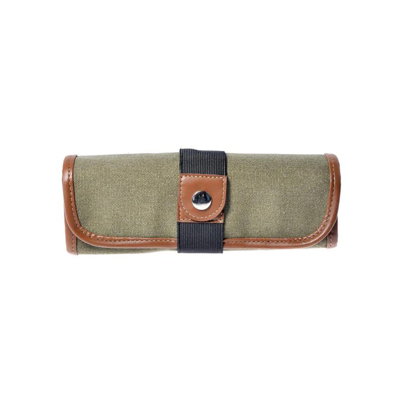 Speedball Canvas Roll Up Pencil Case, Denim W/Brown Trim, Holds Up To 36  Pencils
